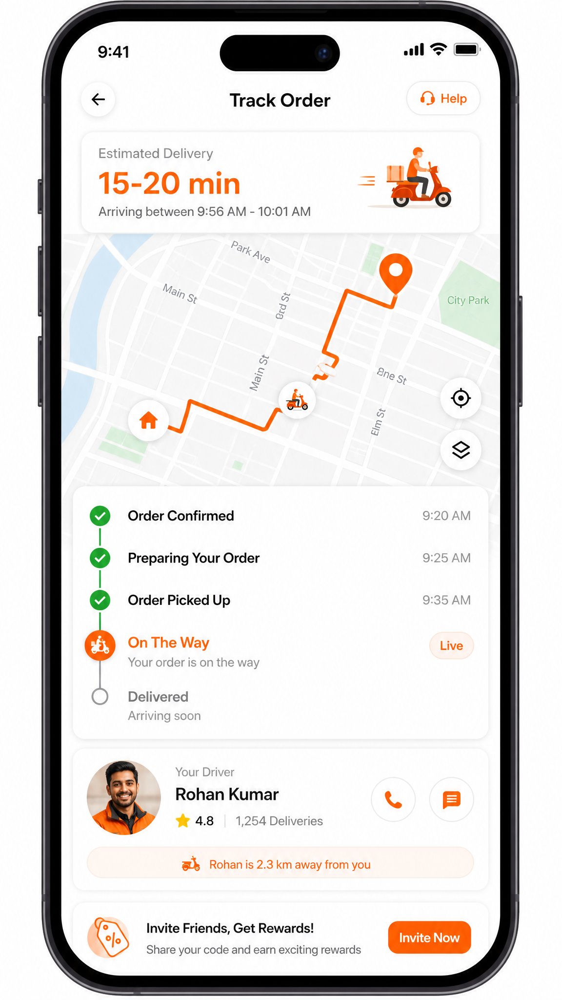 App de entregas e rastreamento do ADDApizza